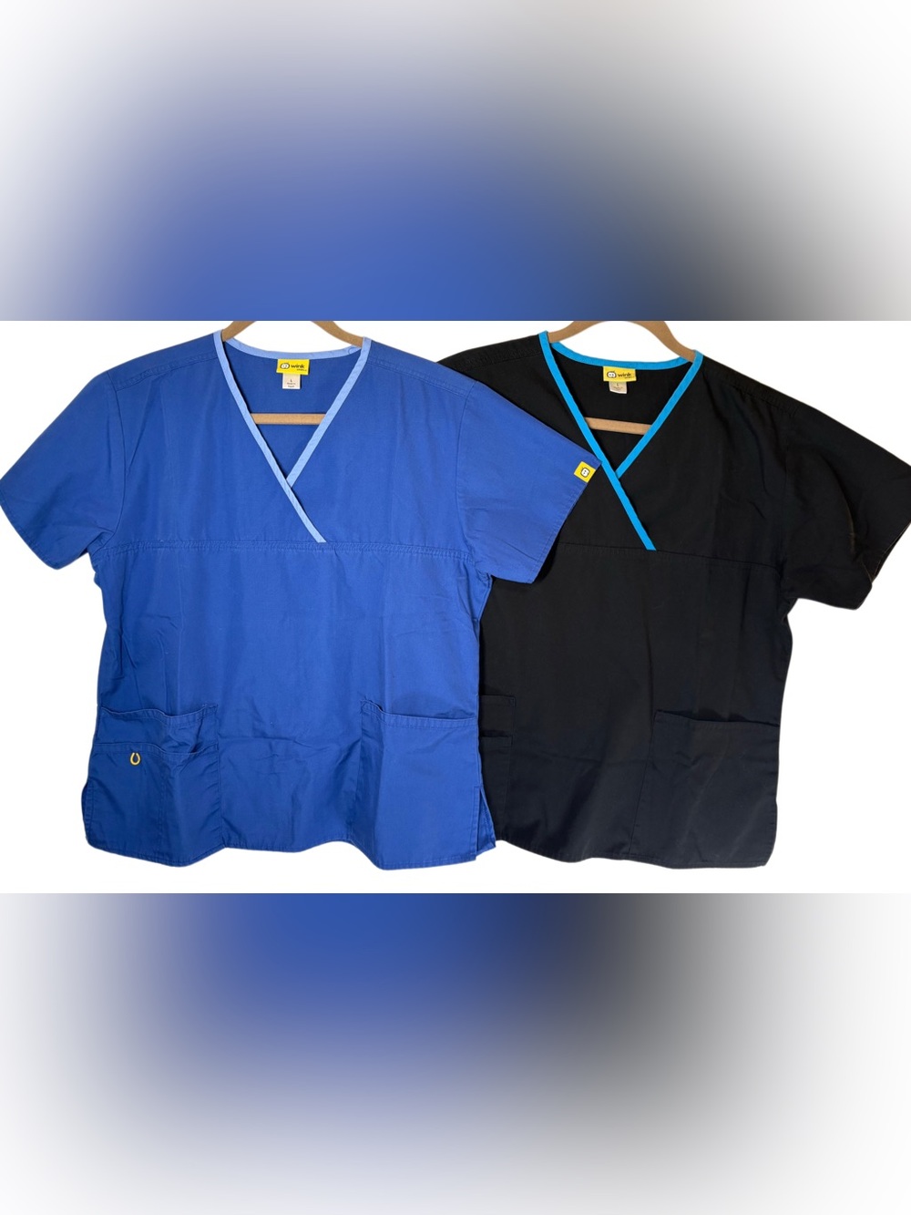 Scrub Tops Women's Lot of 2 Size Large